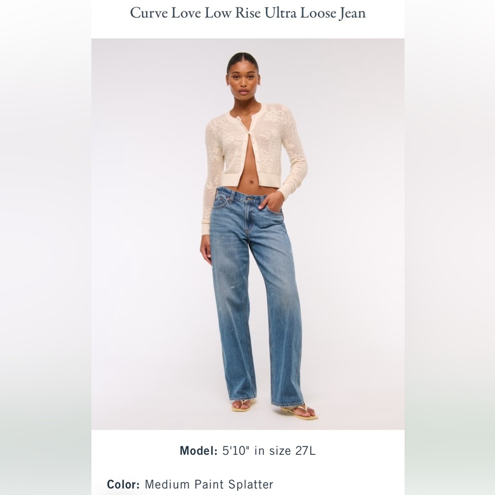 curve love low rise ultra loose jeans